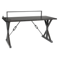 OSP Home Furnishings CRE25-GRY Creator Instructable Desk in Grey